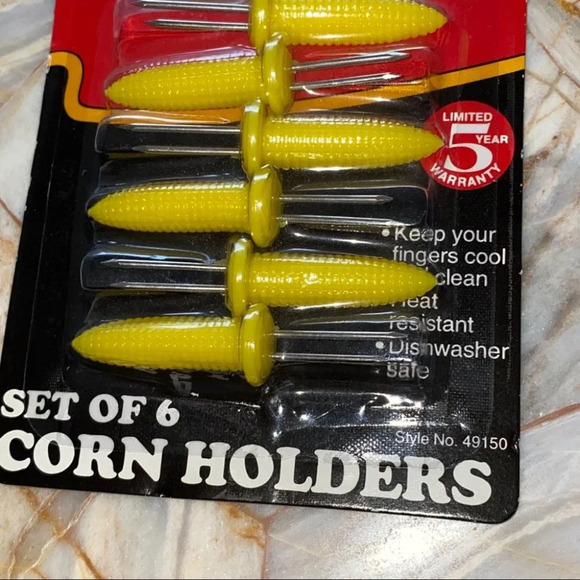 Set of 6 Corn Holders Tool New - Picture 2 of 3